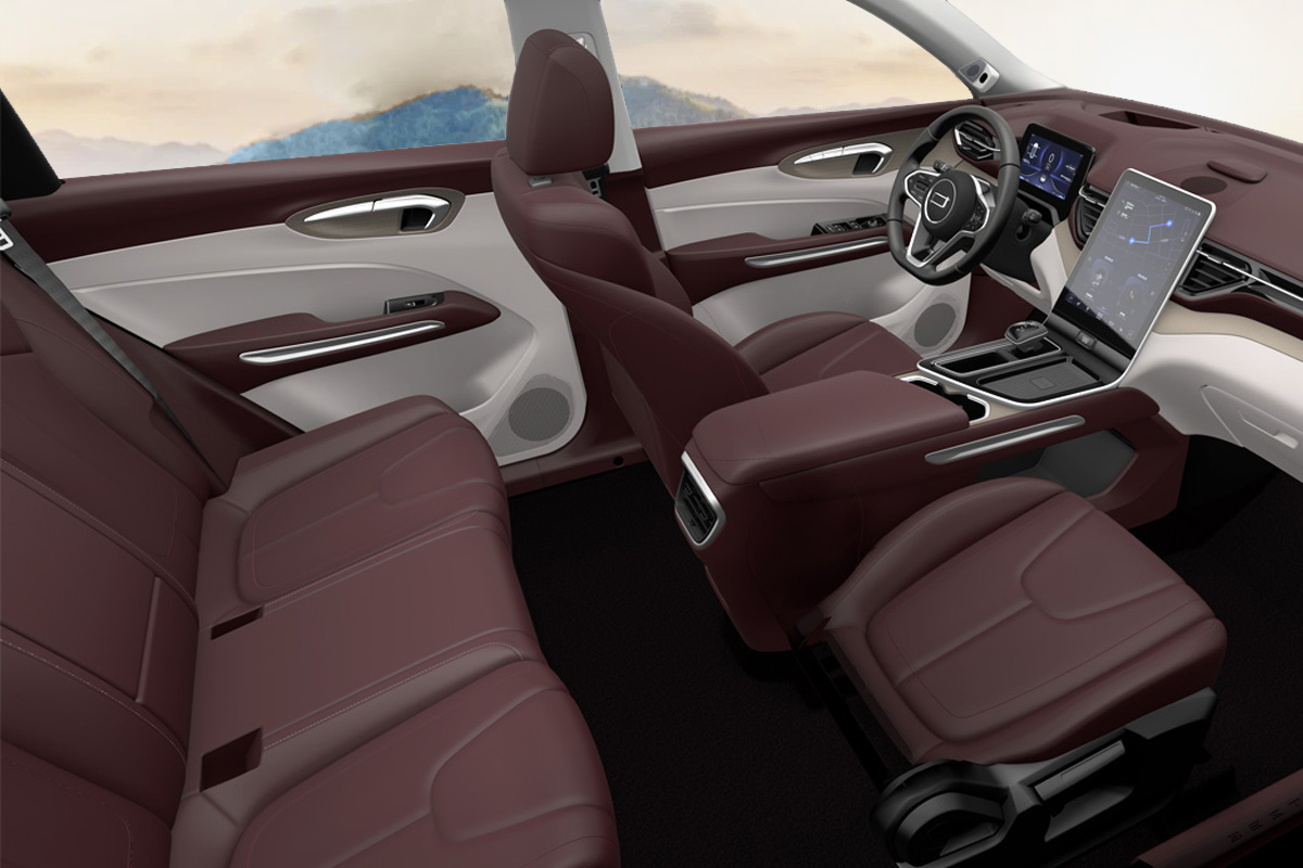 Просторный задний ряд сидений FAW Bestune T90 Просторный задний ряд сидений FAW Bestune T90